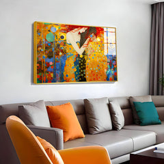 Beautiful Woman And Man On Abstract Art Islamic Ornament Acrylic Wall Paintings & Arts