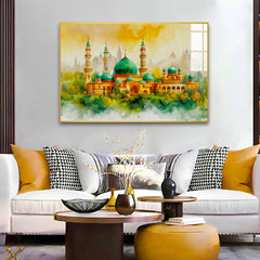 Beautiful Arabic Islamic Typography Design Mawlid al-Nabawai al-Sharif Acrylic Wall Paintings & Arts