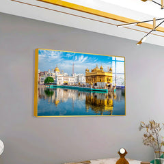 Beautiful Golden Temple Modern Acrylic Wall Paintings & Arts