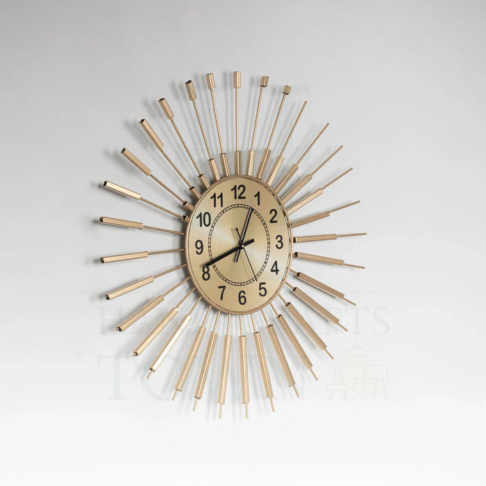 wall clock gold colour