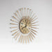 wall clock gold colour