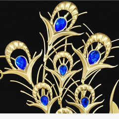 Handmade Peacock Wall Clock - All India Decor