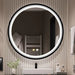 harbour glow round LED mirror with 3 changing light 