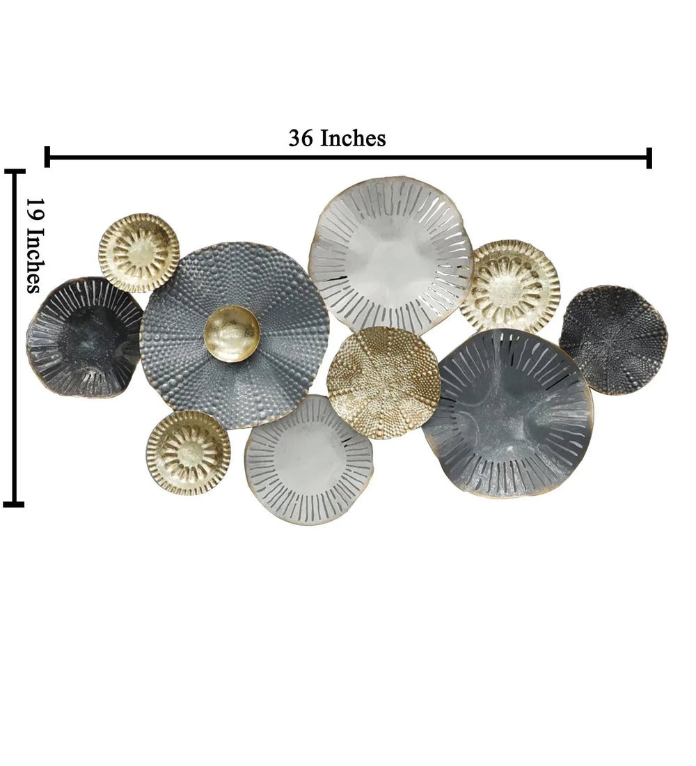 Floral Metal Wall Art in Multicolour - All India Decor