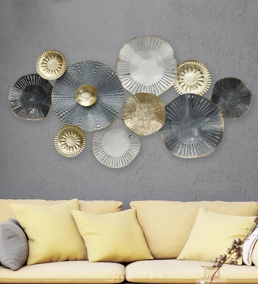Floral Metal Wall Art in Multicolour - All India Decor