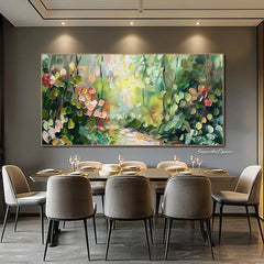 Large Abstract Canvas 3D Textured Landscape Painting Abstract Wall Art Modern Bedroom Wall Art Custom Boho Wall Art - All India Decor