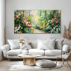 Large Abstract Canvas 3D Textured Landscape Painting Abstract Wall Art Modern Bedroom Wall Art Custom Boho Wall Art - All India Decor
