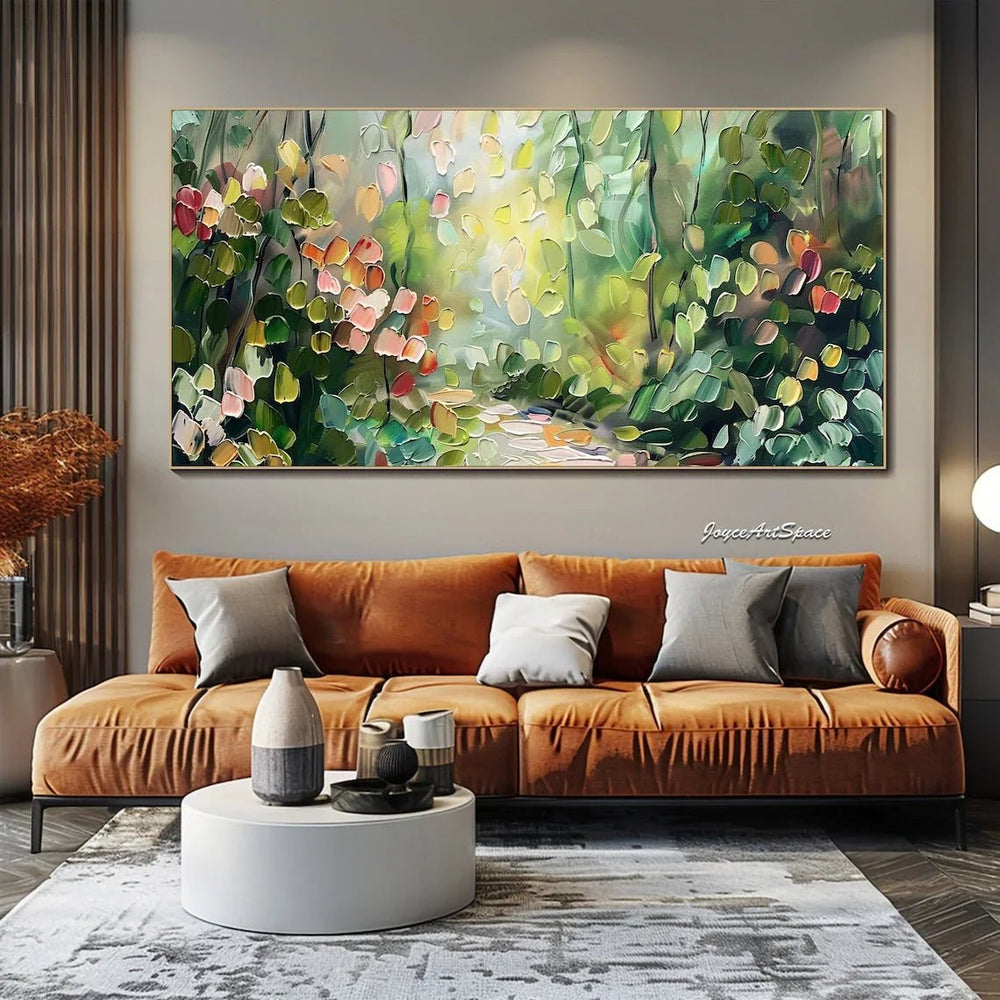 Large Abstract Canvas 3D Textured Landscape Painting Abstract Wall Art Modern Bedroom Wall Art Custom Boho Wall Art - All India Decor