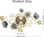large decorative wall clock size chart