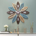 modern leaf wall clock
