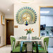 living room peacock wall clock styling