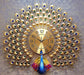 Luxury vintage peacock wall clock 