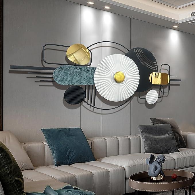 Royal Abstract Geometric Luxury Metal Wall Art - All India Decor