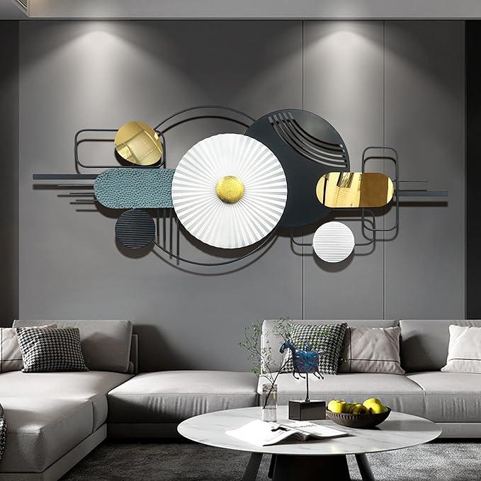 Royal Abstract Geometric Luxury Metal Wall Art - All India Decor