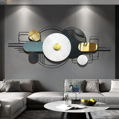 Royal Abstract Geometric Luxury Metal Wall Art - All India Decor