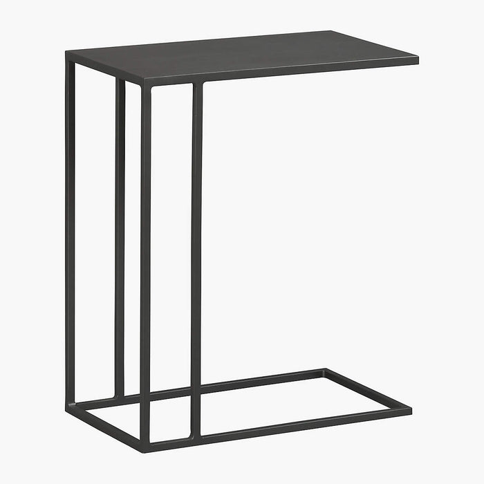 BLACK METAL C SIDE TABLE