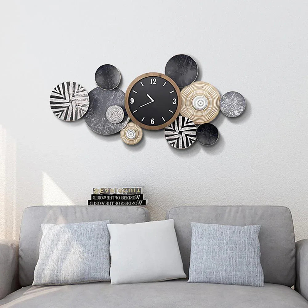 Modern Design Multicolor Clock for Wall - All India Decor