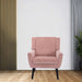 peach pink armchair