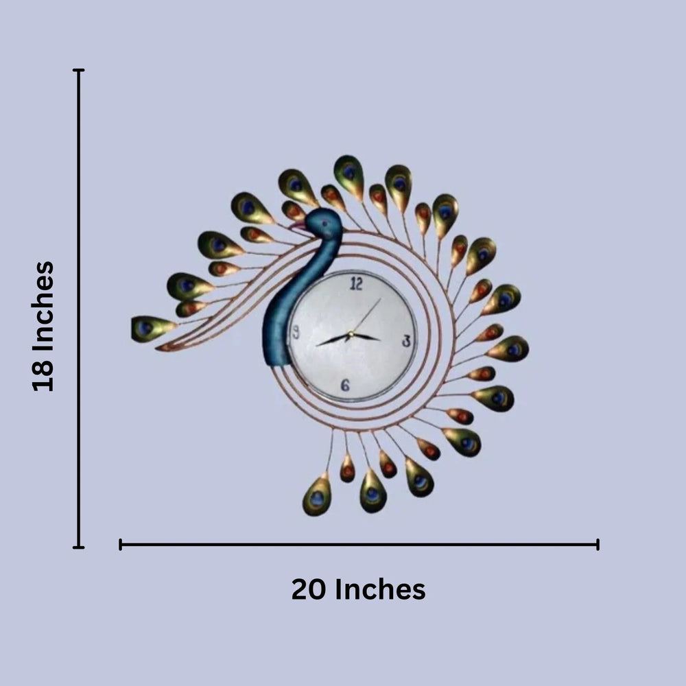 New Peacock Clock Design - All India Decor