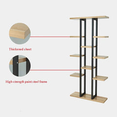 Compact White MDF Indoor Plant Stand Wall Shelf (Large) - 5 Tier - All India Decor