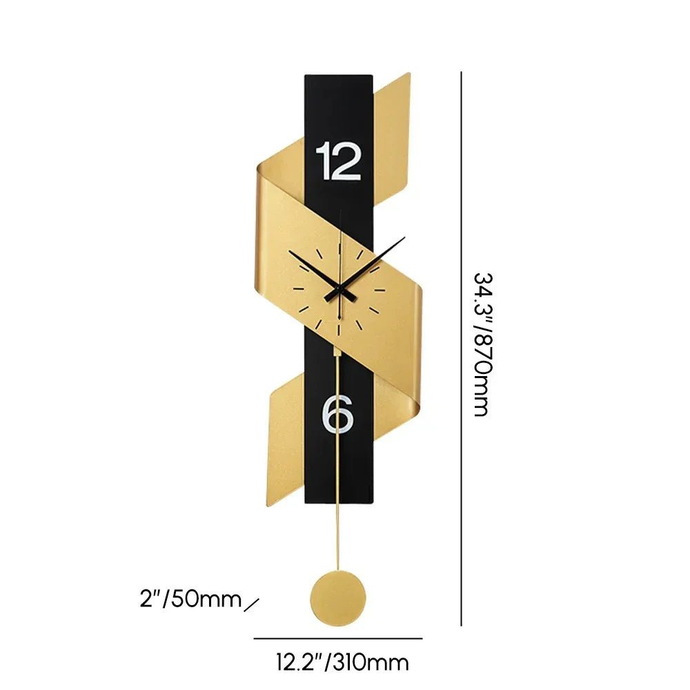 Ribbon Design Modern Clock - All India Decor