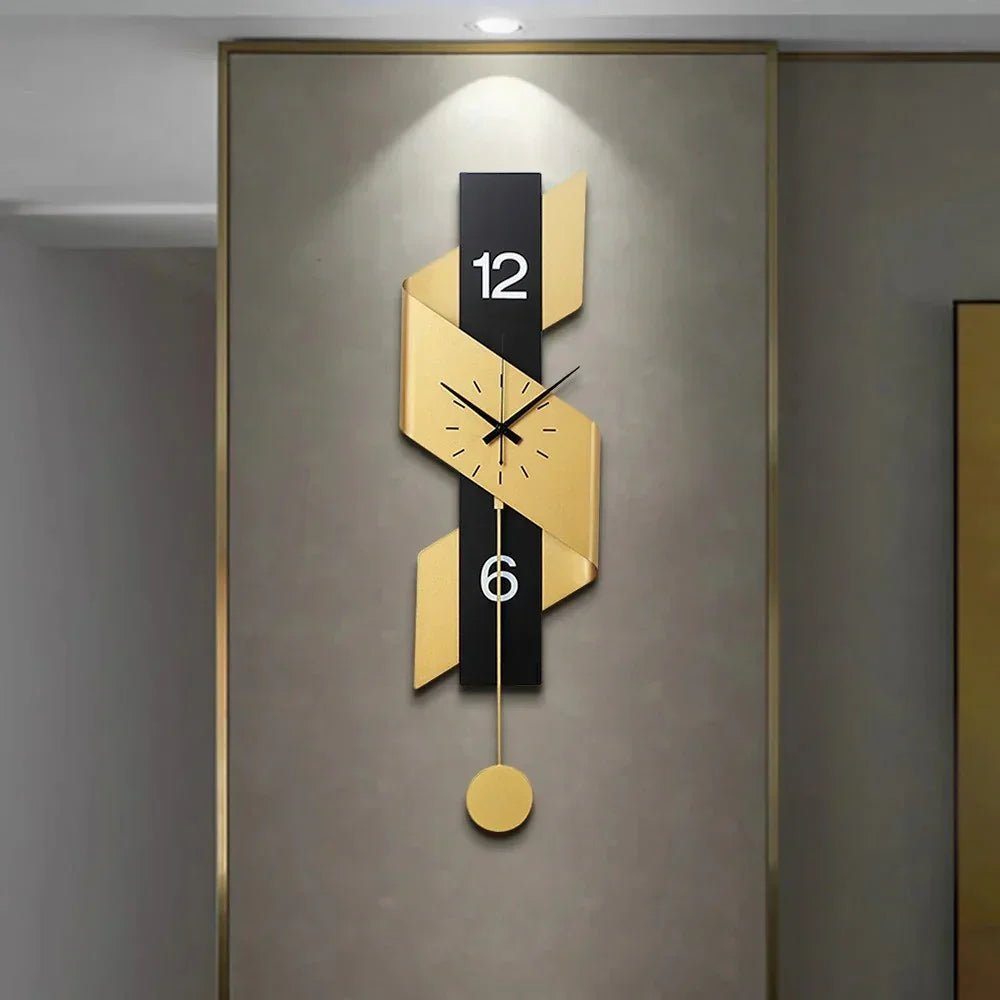 Ribbon Design Modern Clock - All India Decor
