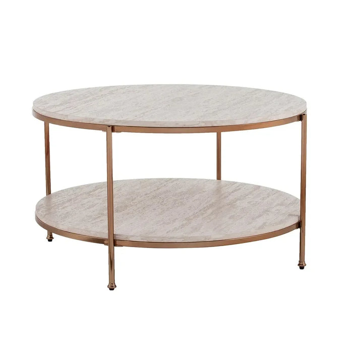 round coffee table rose gold