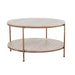 round coffee table rose gold