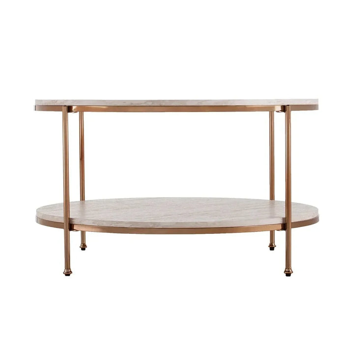 mable top round coffee table