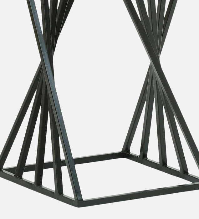 Metal End Table In Black Colour