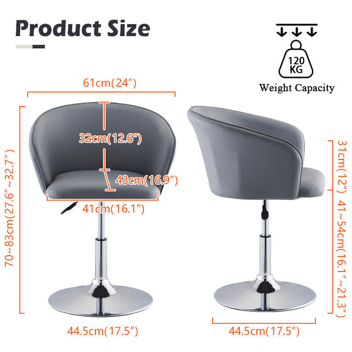 Grey Homy Swivel Bar Stool/Chair