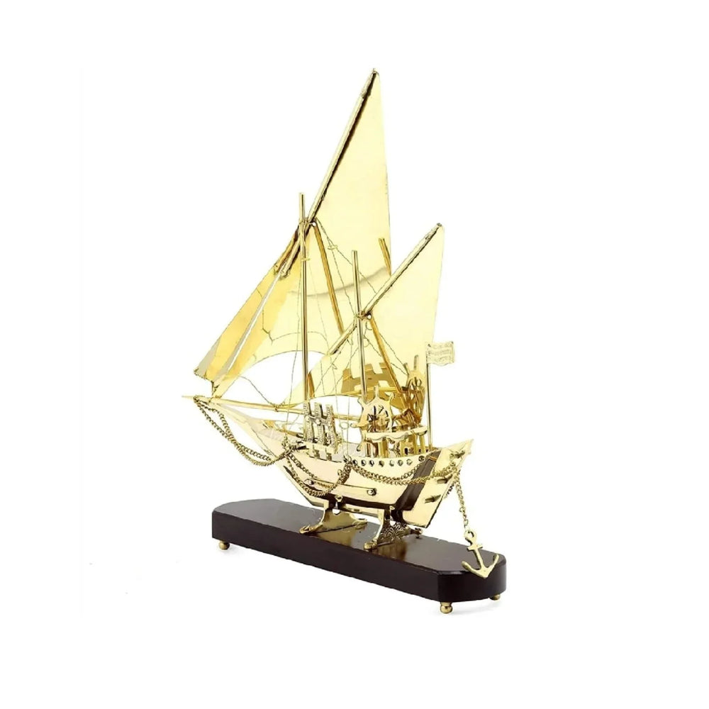 Showpiece for Gift (Brass Ship) - All India Decor