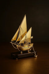 Showpiece for Gift (Brass Ship) - All India Decor
