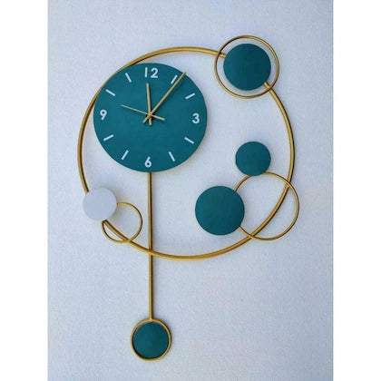 Wall Clock in Blue Color