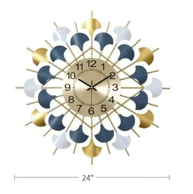 Nordic Sunrise Modern Multi Color Clock