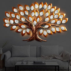 Metal Tree Wall Art with Led Light - Elegant Nature - Inspired Home Décor - All India Decor