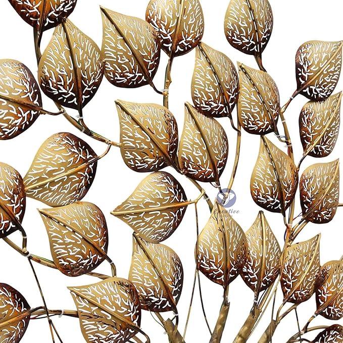 Golden Tree Wall Decor with Light - All India Decor