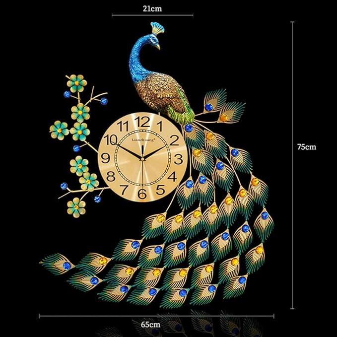 Vastu Peacock Wall Watch - All India Decor