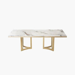 Astral White and Gold Dining Table set - All India Decor