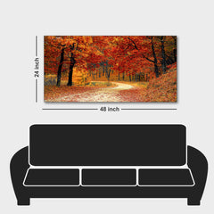 Forest in Autumn Premium Wall Painting