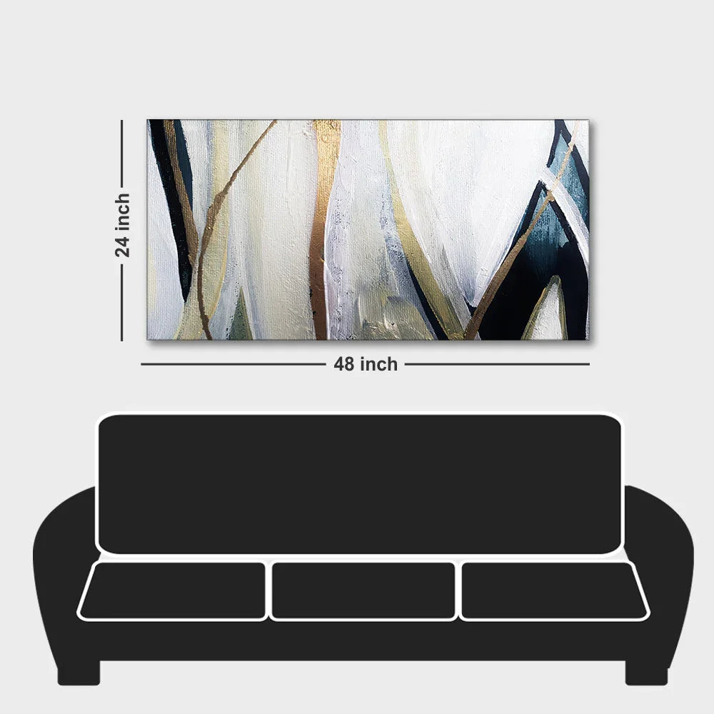 Modern Abstract Textured Premium Canvas Wall Painting - All India Decor