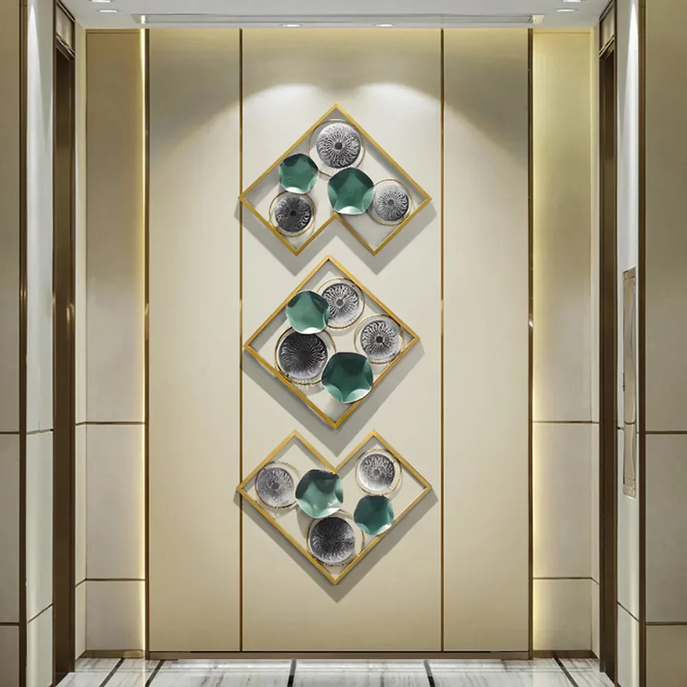 Lotus Leaves Metal Wall Art - All India Decor