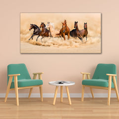 Horses Running Premium Quality Wall Painting