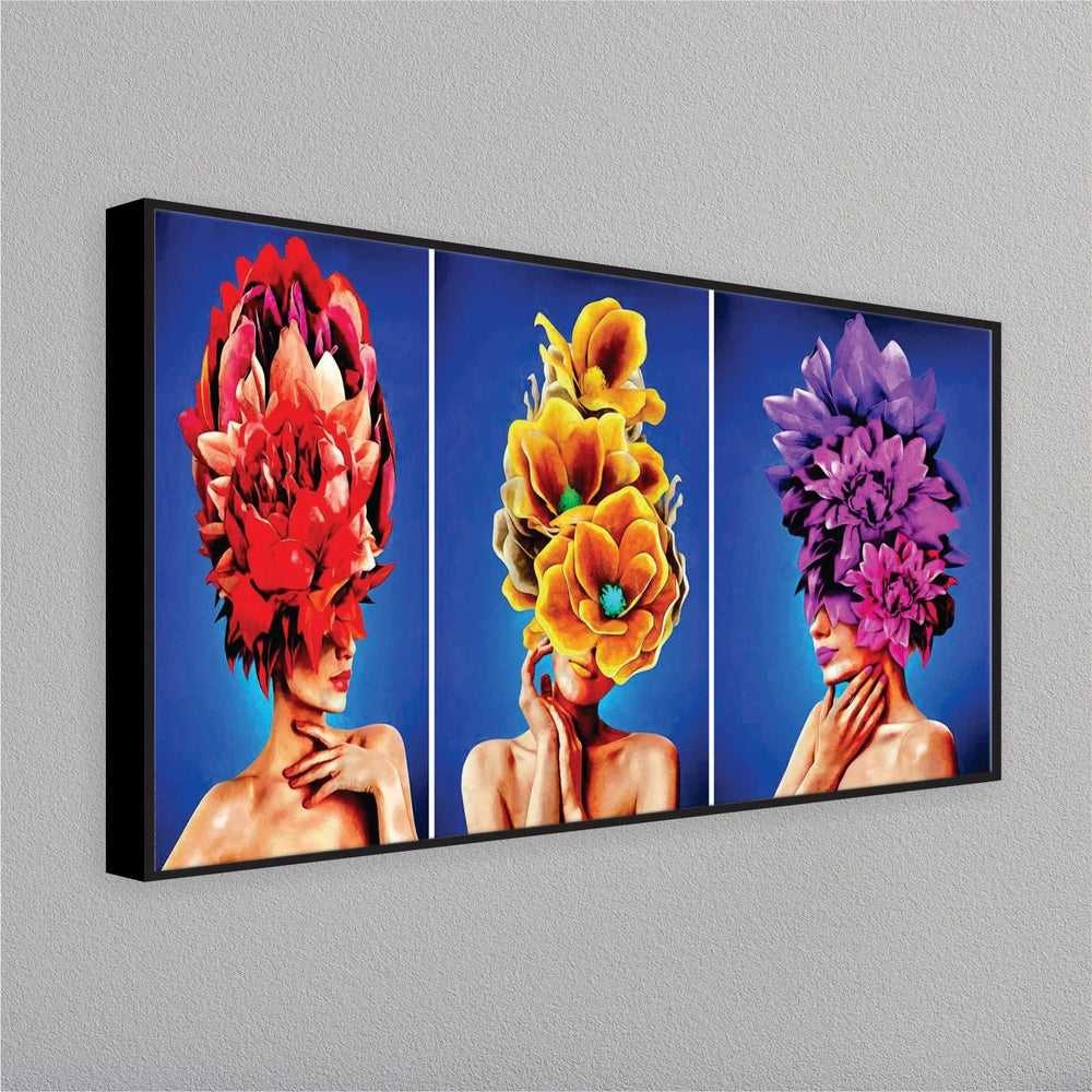 Flower on the Head Wall Painting - All India Decor