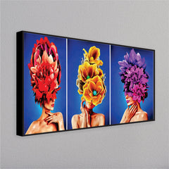 Flower on the Head Wall Painting