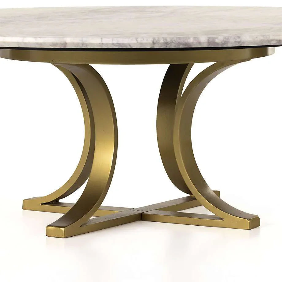 White Cisco Marble Nesting Table - All India Decor