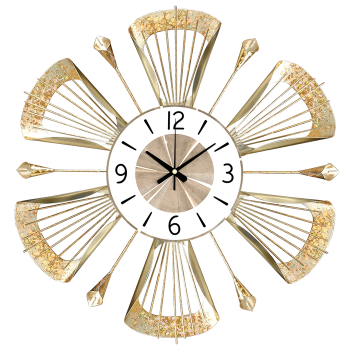 European Wrought Iron Wall Clock