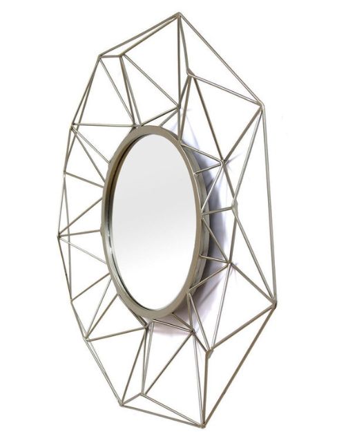 Silver Diamond Mirror