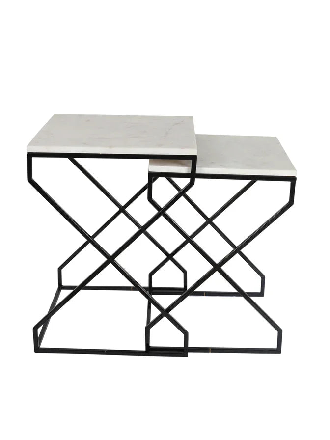 Side Tables Set of 2 - All India Decor