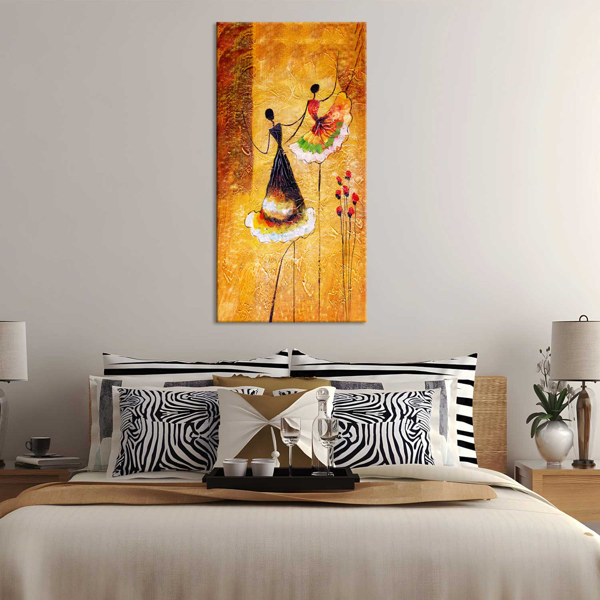 Girl Spanish Dancing Girl Canvas Wall Painting